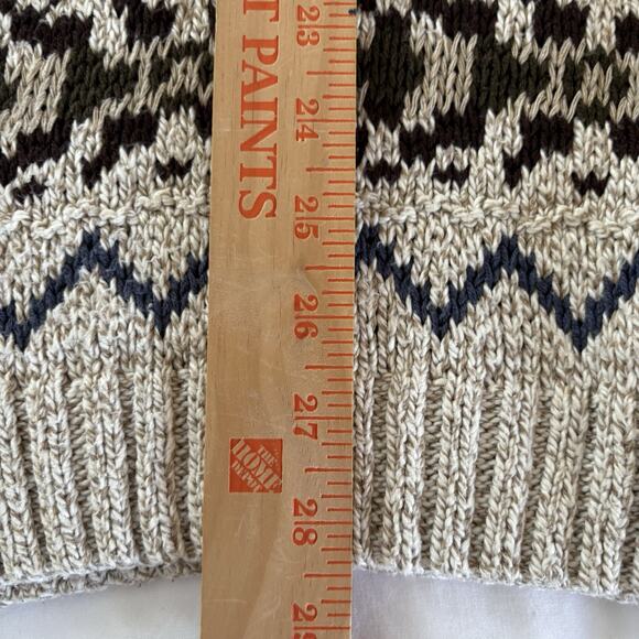 Vintage Liberty Nordic/Fair Isle Pattern Knit Grandpa Sweater Men's Size Medium - Picture 10 of 10